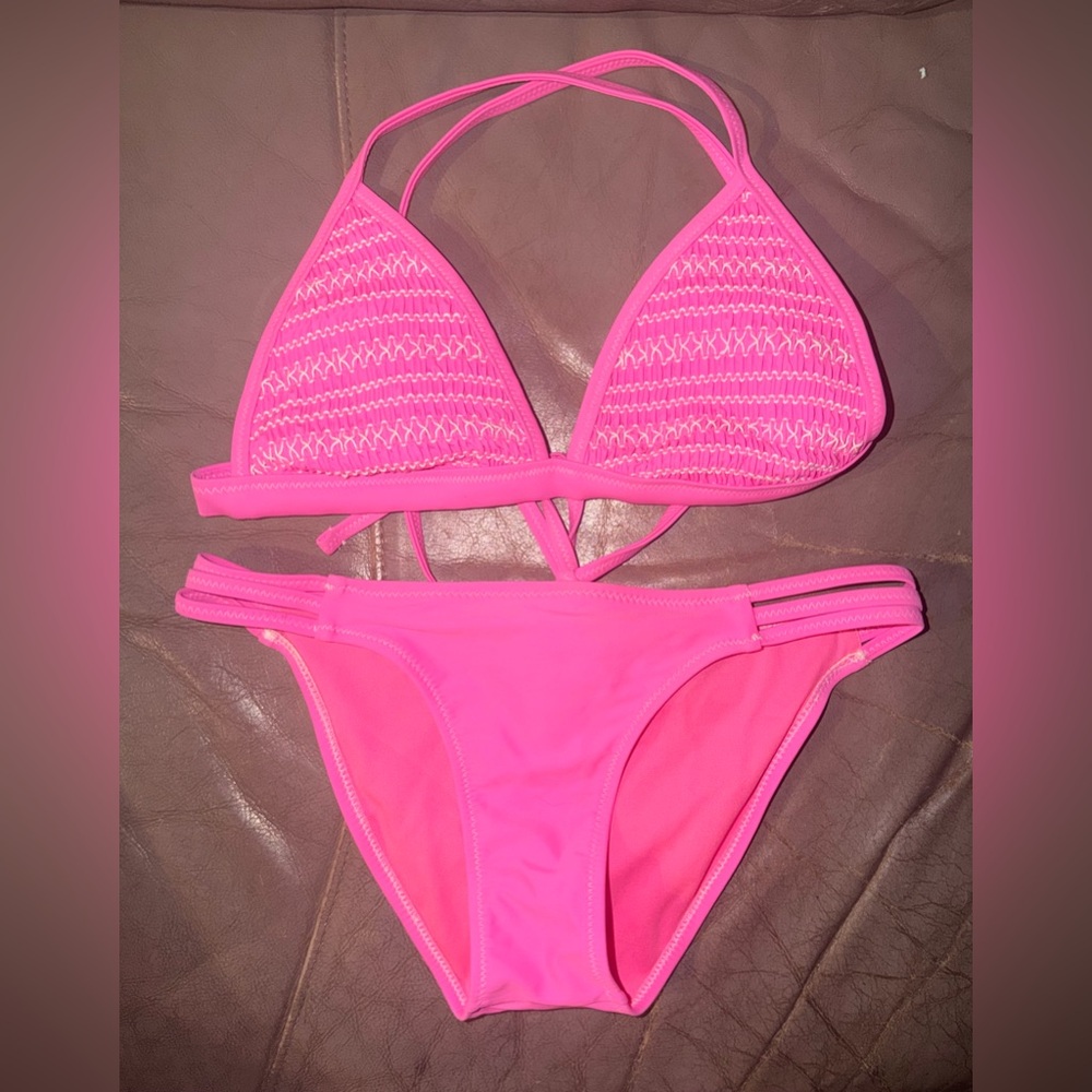 Xhilaration Bright Pink Bikini Set